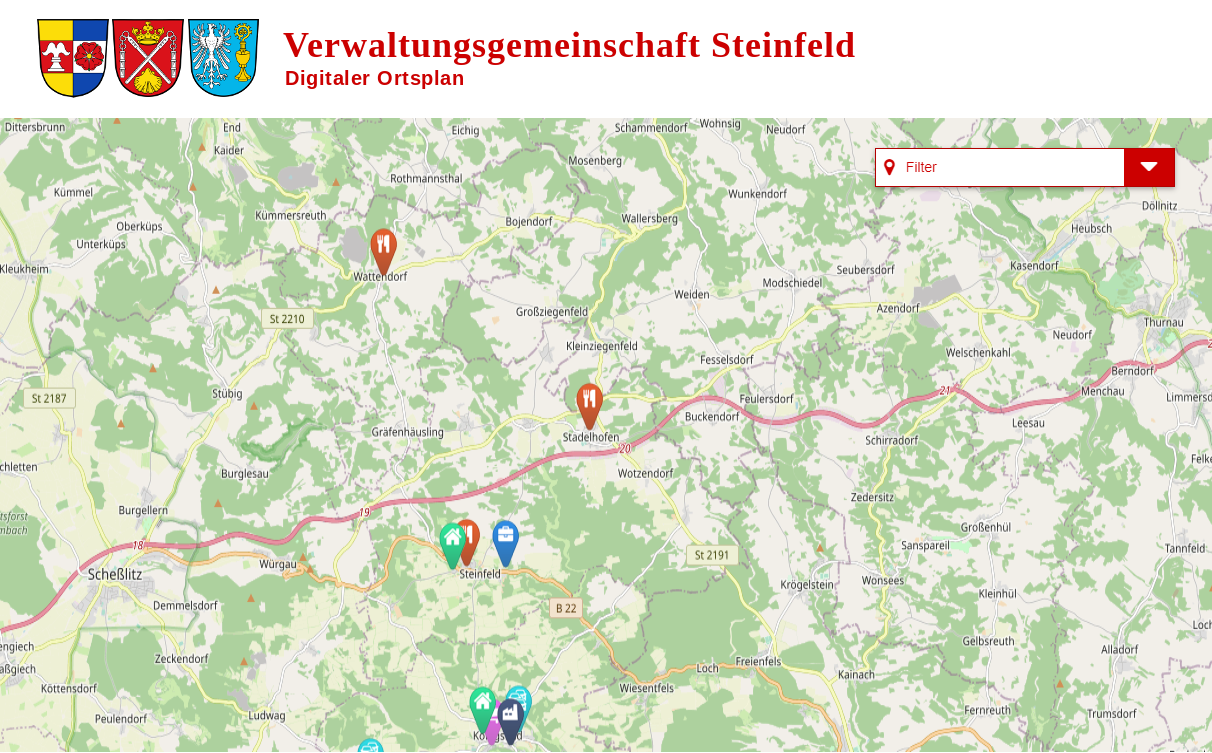 Digitaler Ortsplan der VG Steinfeld
